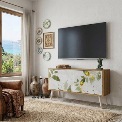 ELEGANT BOTANICS Móvel de TV Compacto de 2 Portas