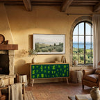 DESERT GREEN Móvel de TV Compacto de 2 Portas