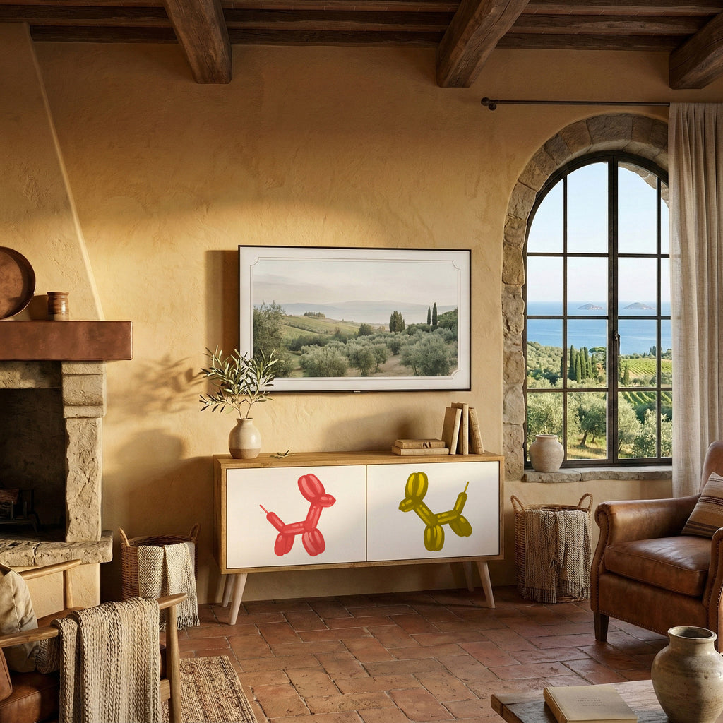 CHILDHOOD MEMORY Móvel de TV Compacto de 2 Portas