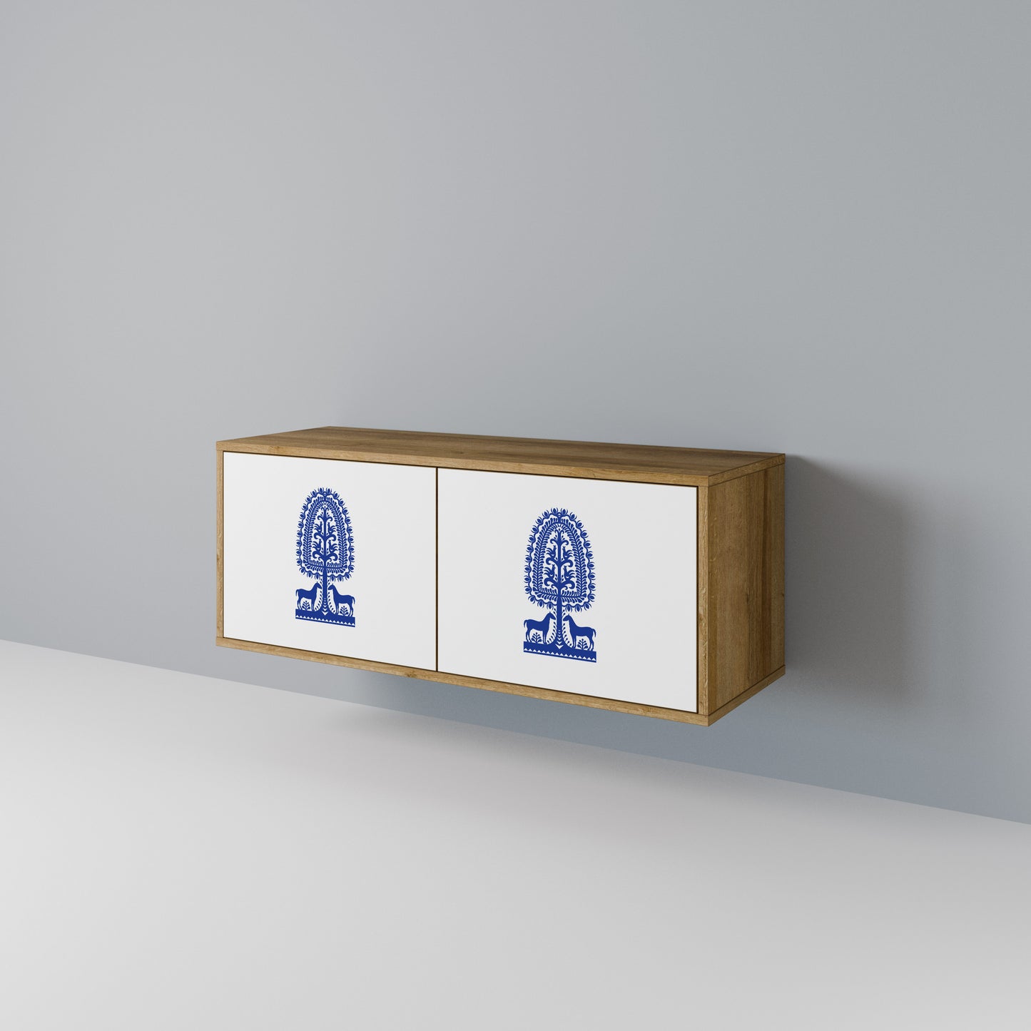 POLISH FOLK ART Móvel de TV Compacto de 2 Portas