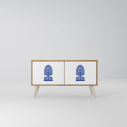 POLISH FOLK ART Móvel de TV Compacto de 2 Portas