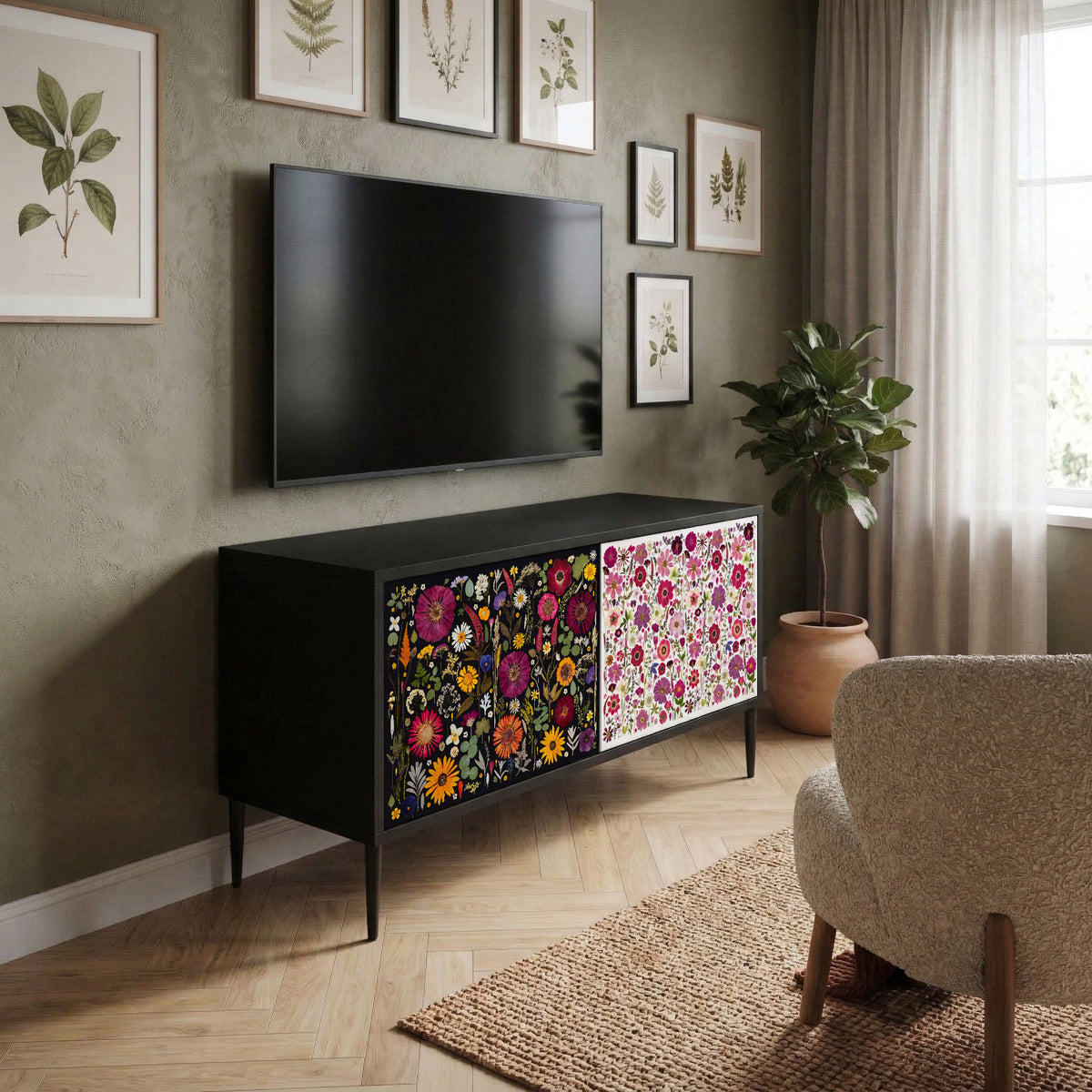 DAYNITE GARDEN Móvel de TV Compacto de 2 Portas