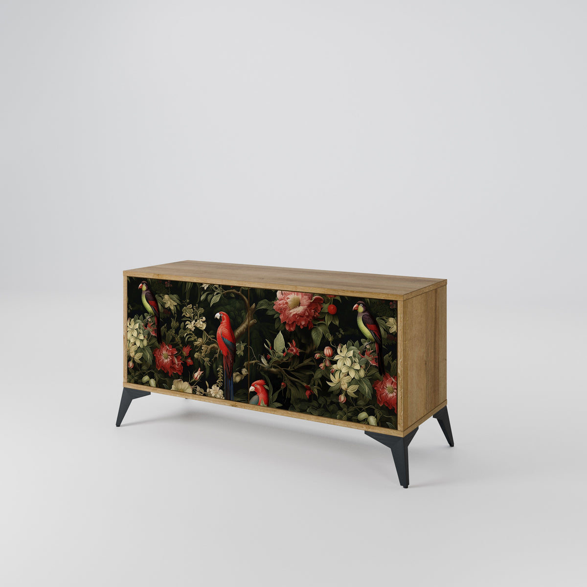 FLORAL FANTASIA Móvel de TV Compacto de 2 Portas