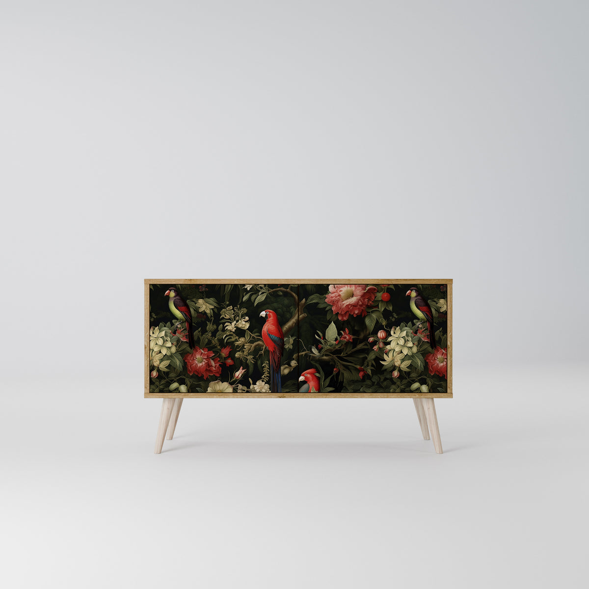 FLORAL FANTASIA Móvel de TV Compacto de 2 Portas