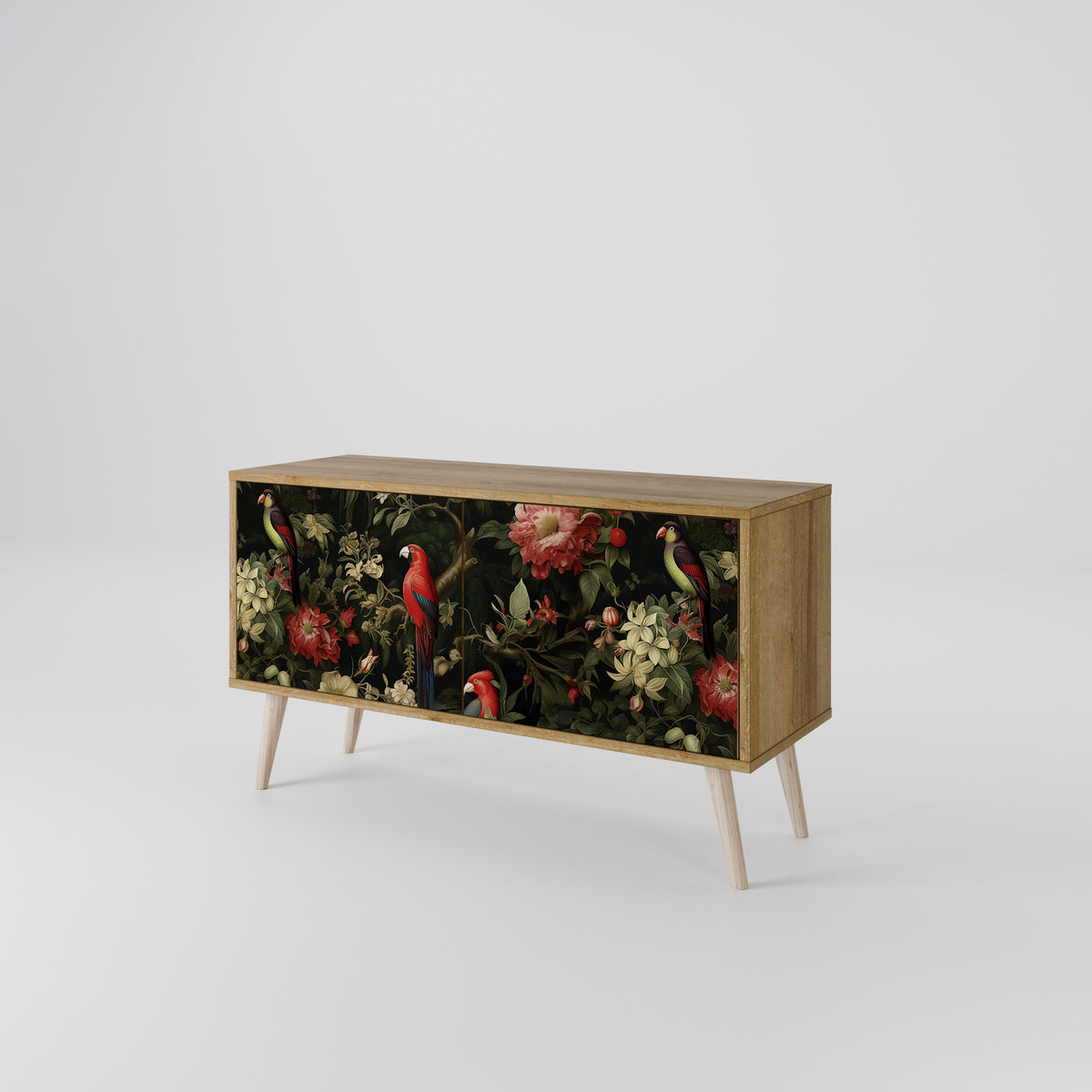 FLORAL FANTASIA Móvel de TV Compacto de 2 Portas