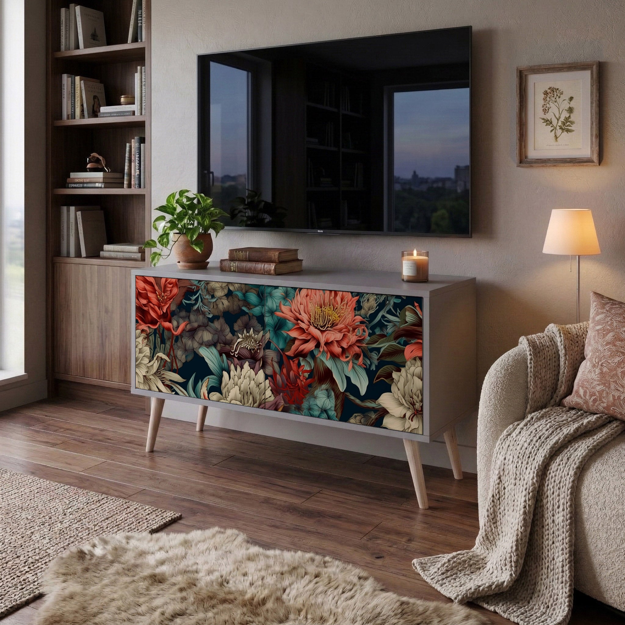 SPROUTING GRACE Móvel de TV Compacto de 2 Portas