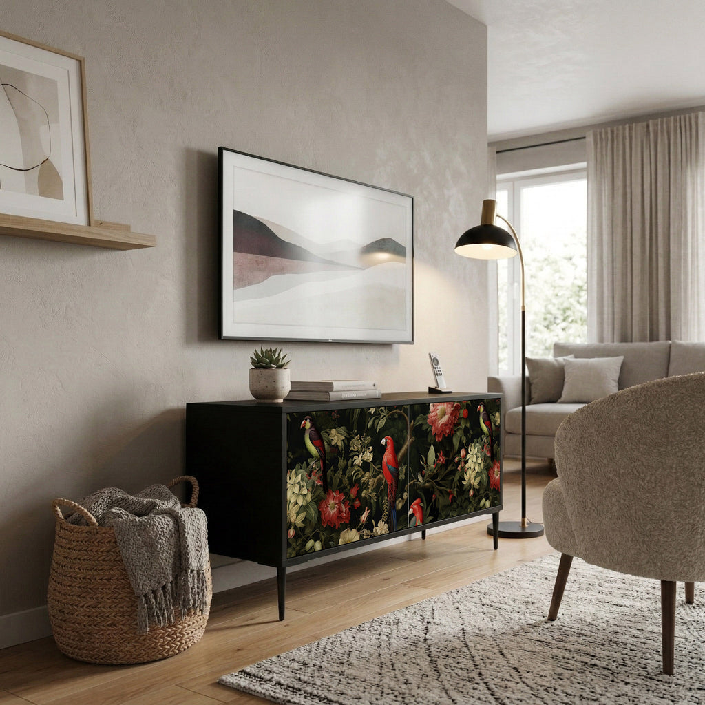 AVIAN GREENERY Móvel de TV Compacto de 2 Portas