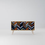 VIBRANT PATCHWORK Compact 2-Door TV Cabinet