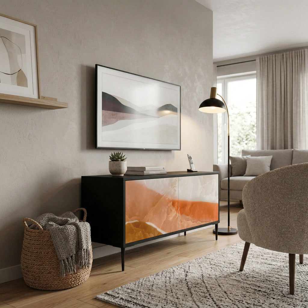 SANDHILLS SPLENDOUR Móvel de TV Compacto de 2 Portas