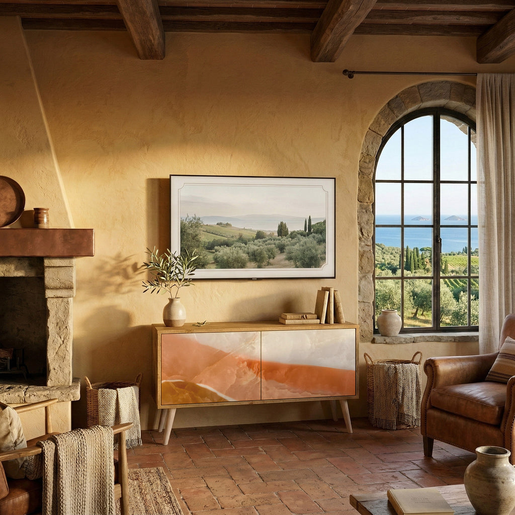 SANDHILLS SPLENDOUR Móvel de TV Compacto de 2 Portas