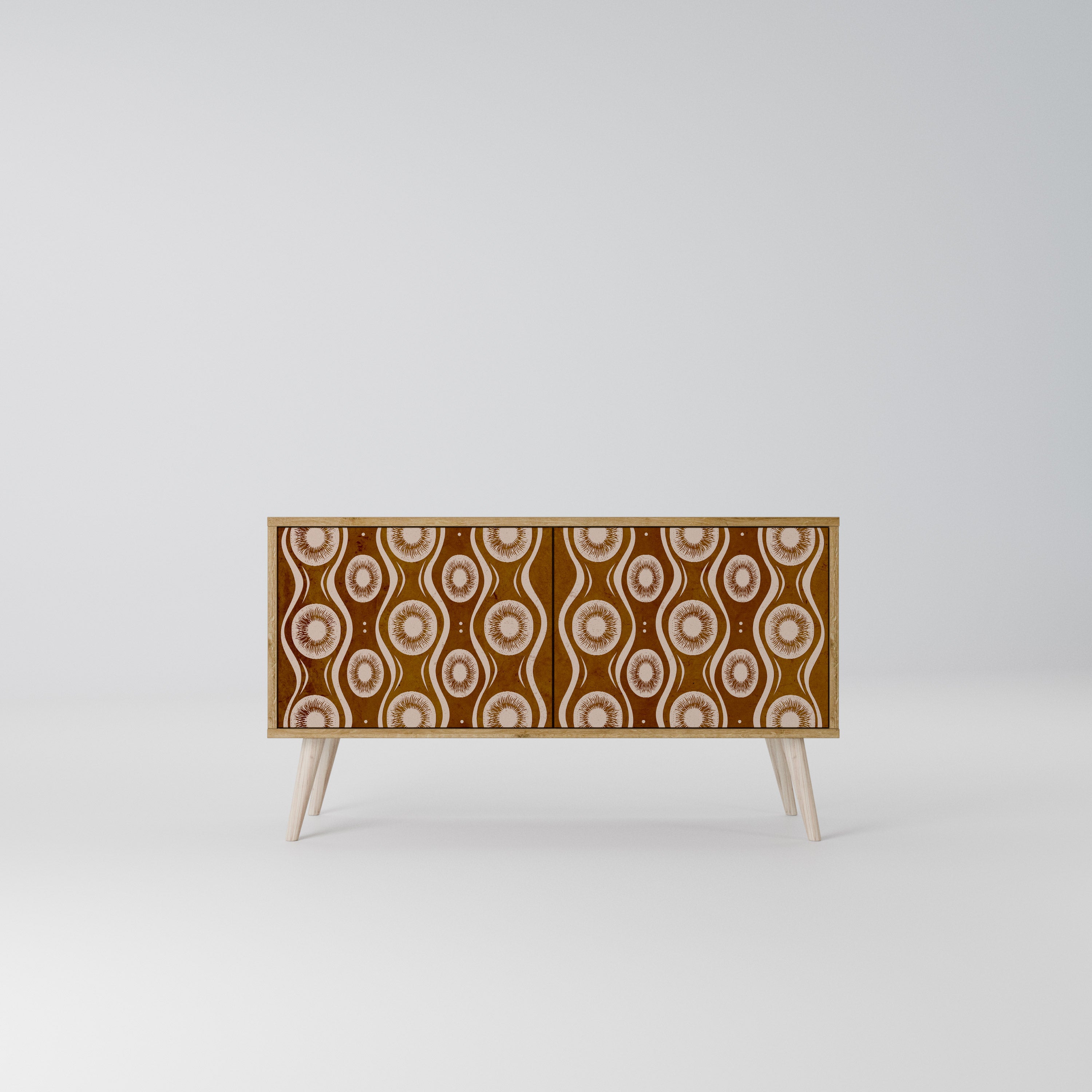 BROWN EYES Compact 2-Door TV Cabinet