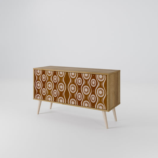 BROWN EYES Compact 2-Door TV Cabinet