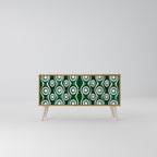 GREEN EYES Móvel de TV Compacto de 2 Portas