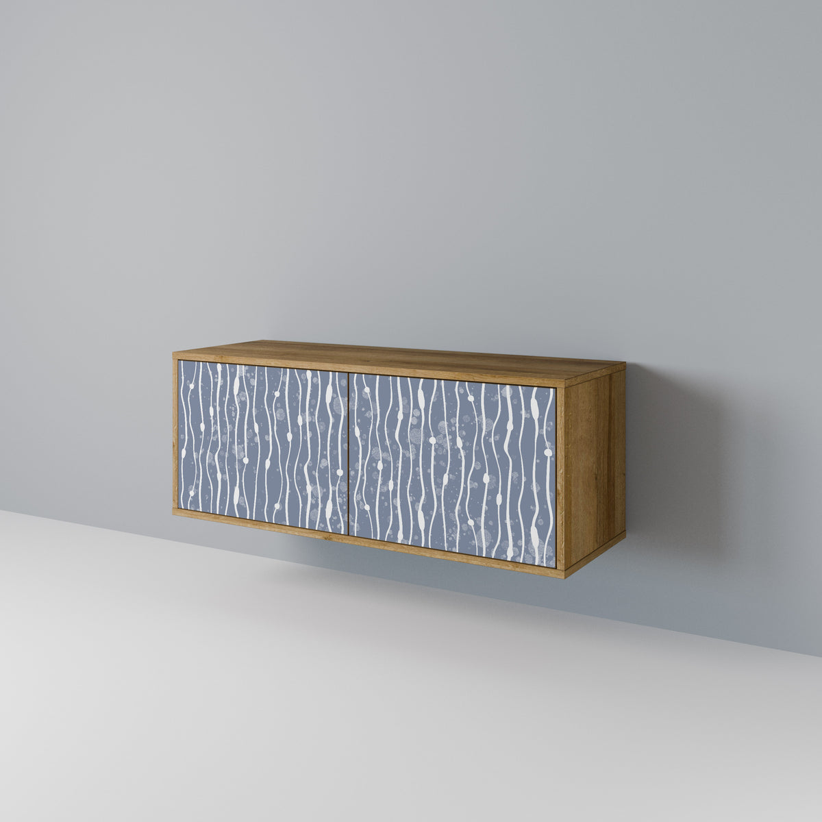 GRAPHITE RAIN Móvel de TV Compacto de 2 Portas