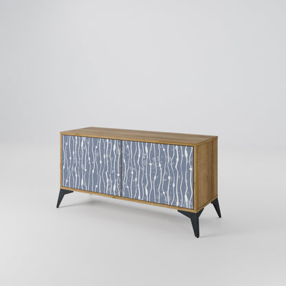 GRAPHITE RAIN Móvel de TV Compacto de 2 Portas