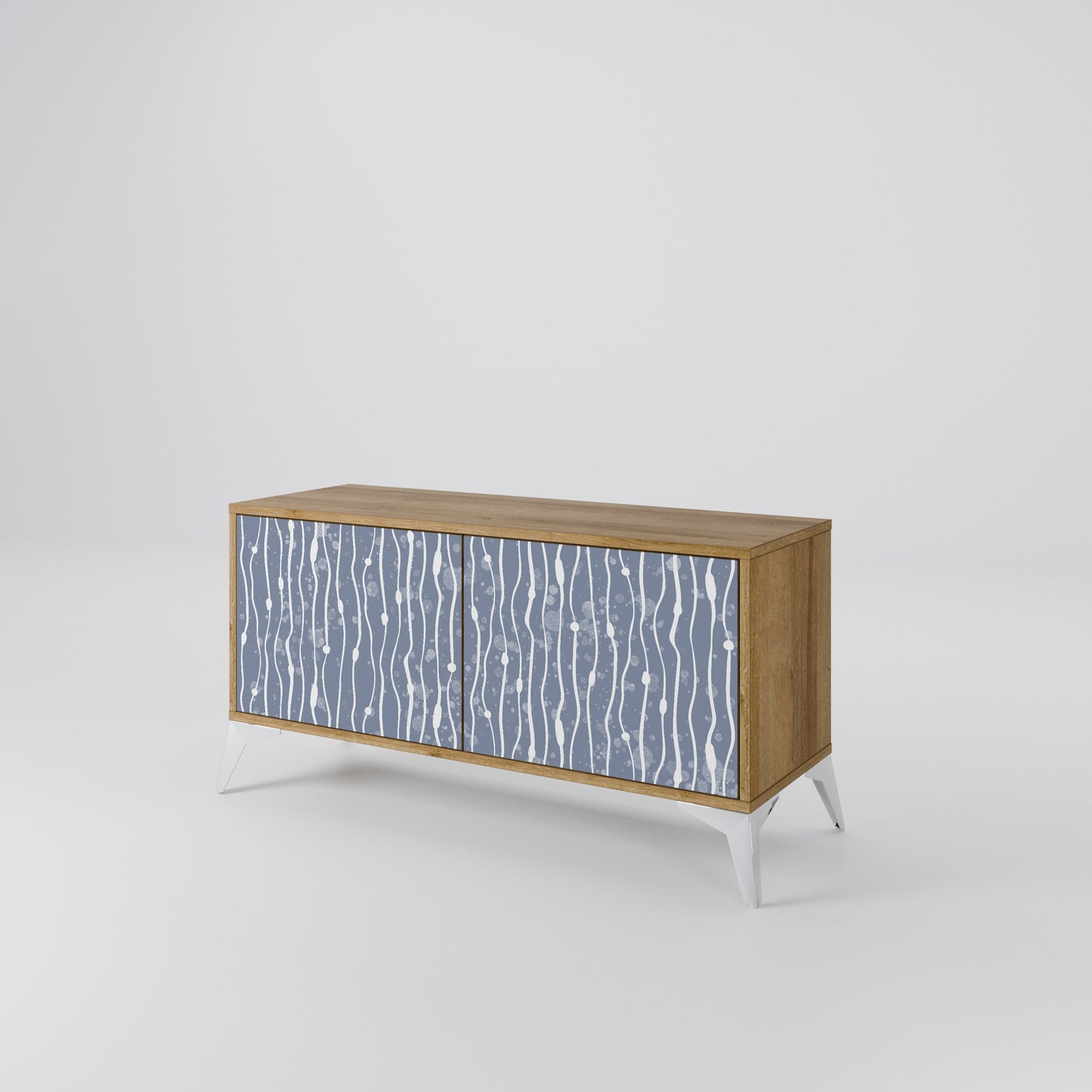 GRAPHITE RAIN Móvel de TV Compacto de 2 Portas