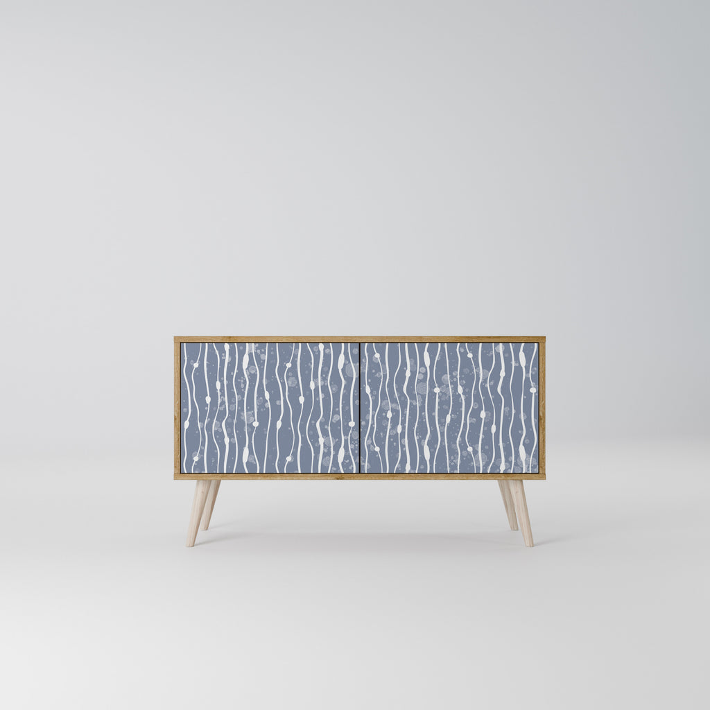 GRAPHITE RAIN Móvel de TV Compacto de 2 Portas