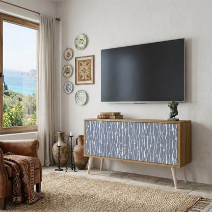 GRAPHITE RAIN Móvel de TV Compacto de 2 Portas