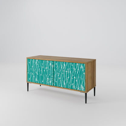 TURQUOISE RAIN Móvel de TV Compacto de 2 Portas