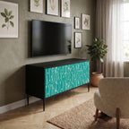 TURQUOISE RAIN Móvel de TV Compacto de 2 Portas