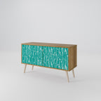 TURQUOISE RAIN Compact 2-Door TV Cabinet