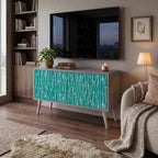 TURQUOISE RAIN Móvel de TV Compacto de 2 Portas