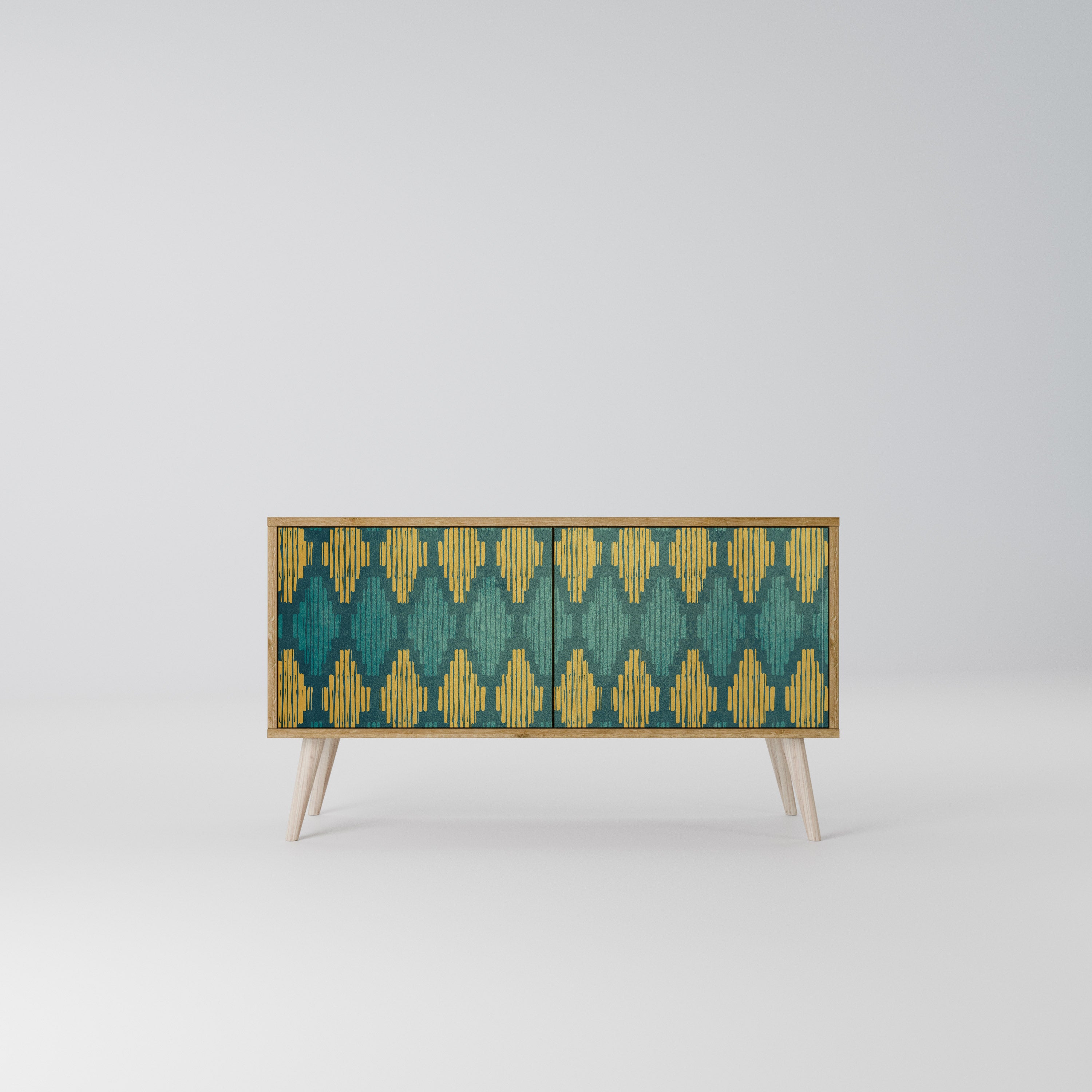 POLYGONS Compact 2-Door TV Cabinet