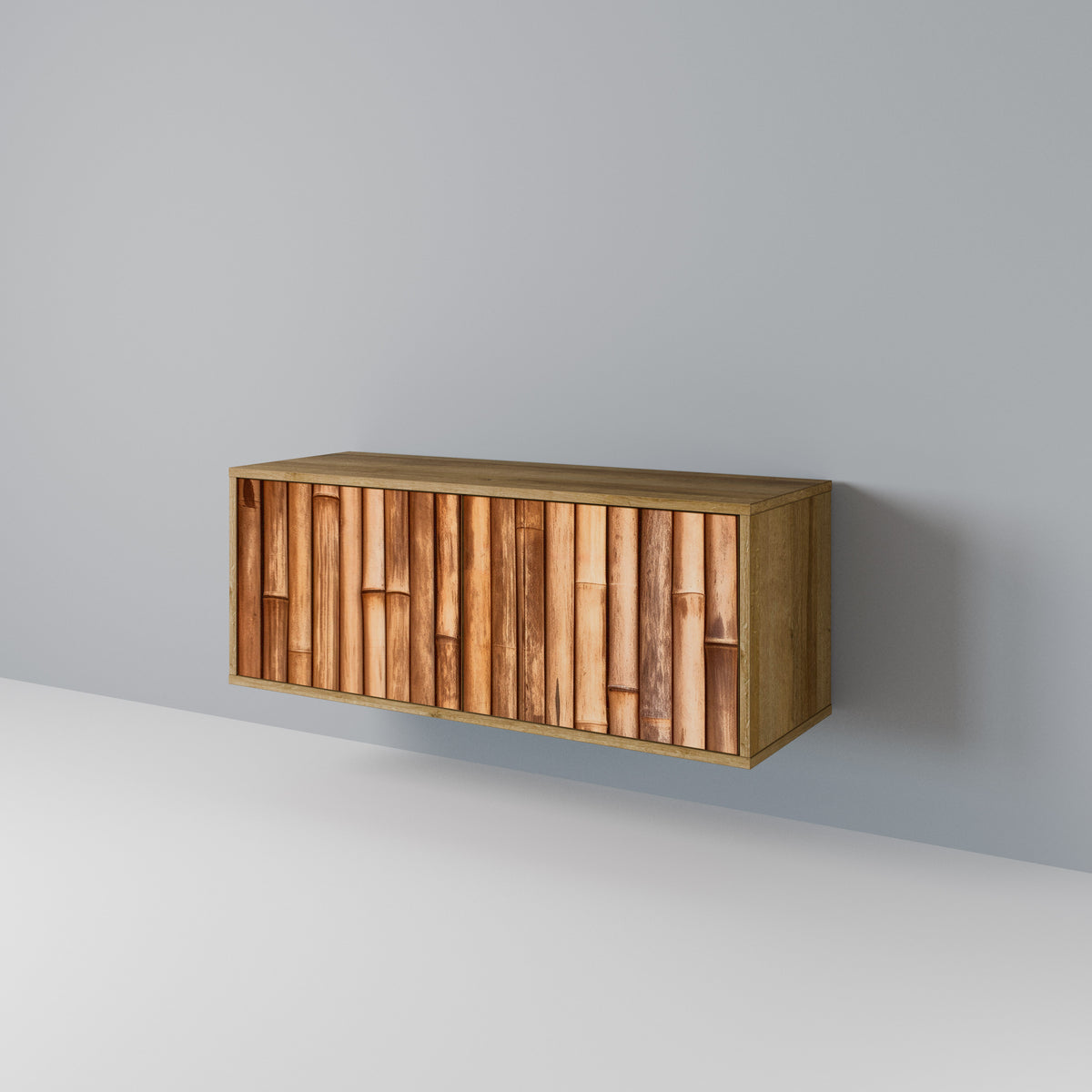 NATURAL WOOD Móvel de TV Compacto de 2 Portas