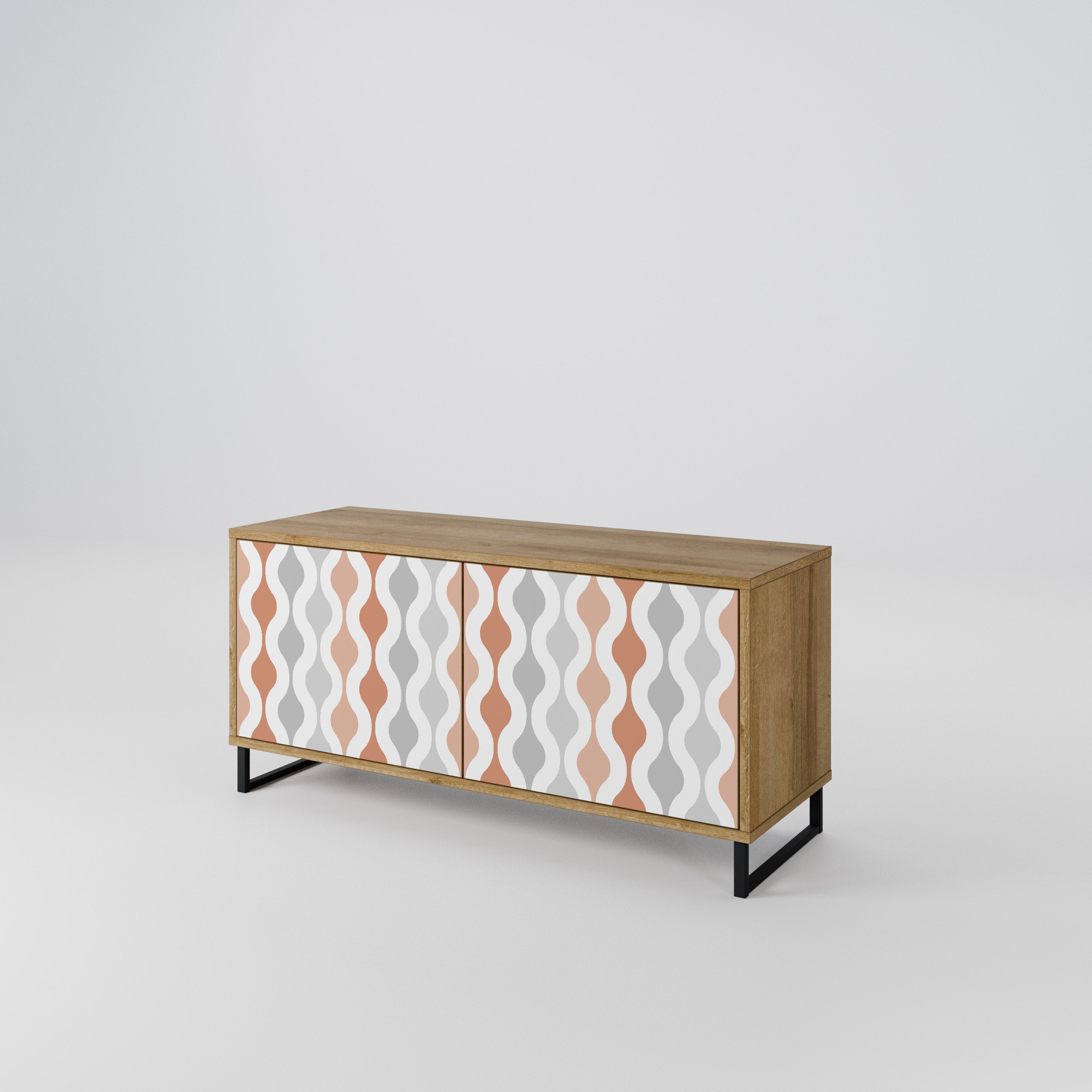 HAZY NOSTALGIA Móvel de TV Compacto de 2 Portas