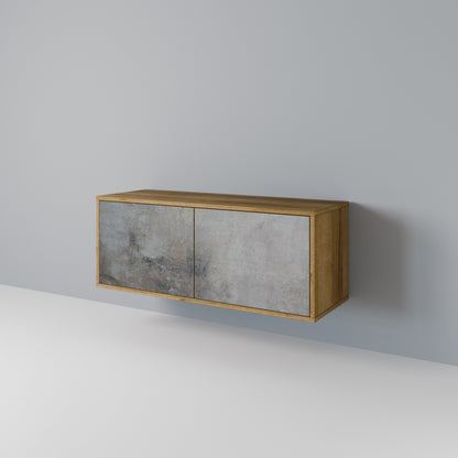 CONCRETE WALL Móvel de TV Compacto de 2 Portas