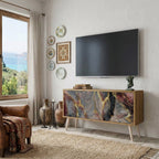 GOLDEN TIDES Compact 2-Door TV Cabinet