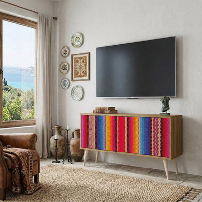 ETHNIC MEXICAN Móvel de TV Compacto de 2 Portas