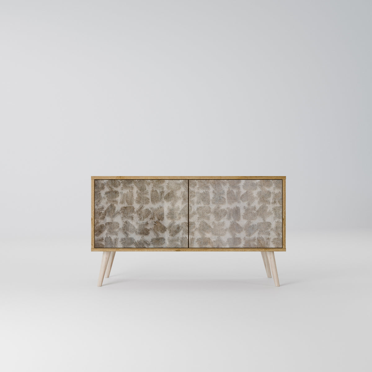 SLIGHTLY BLURRED Compact 2-Door TV Cabinet