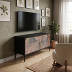 GILDED SWIRLS Compact 2-Door TV Cabinet