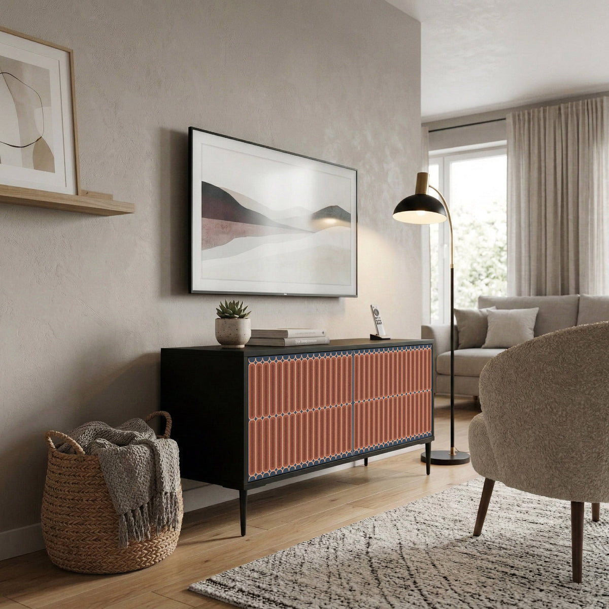 HYPNOTIC GATE Compact 2-Door TV Cabinet