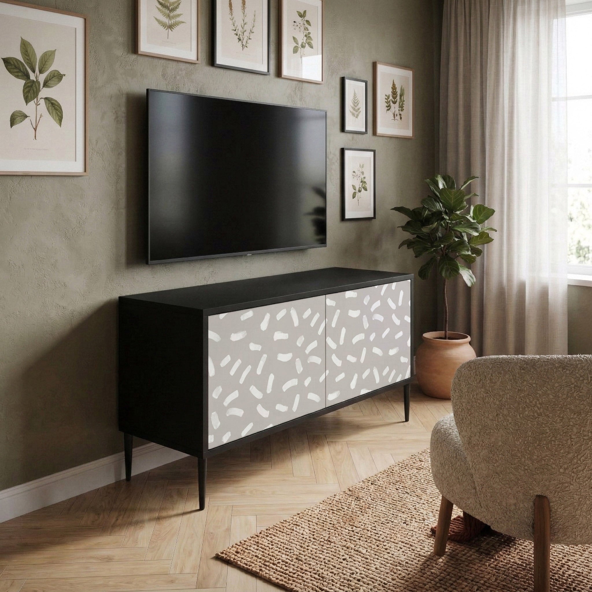PASSING SECONDS Compact 2-Door TV Cabinet
