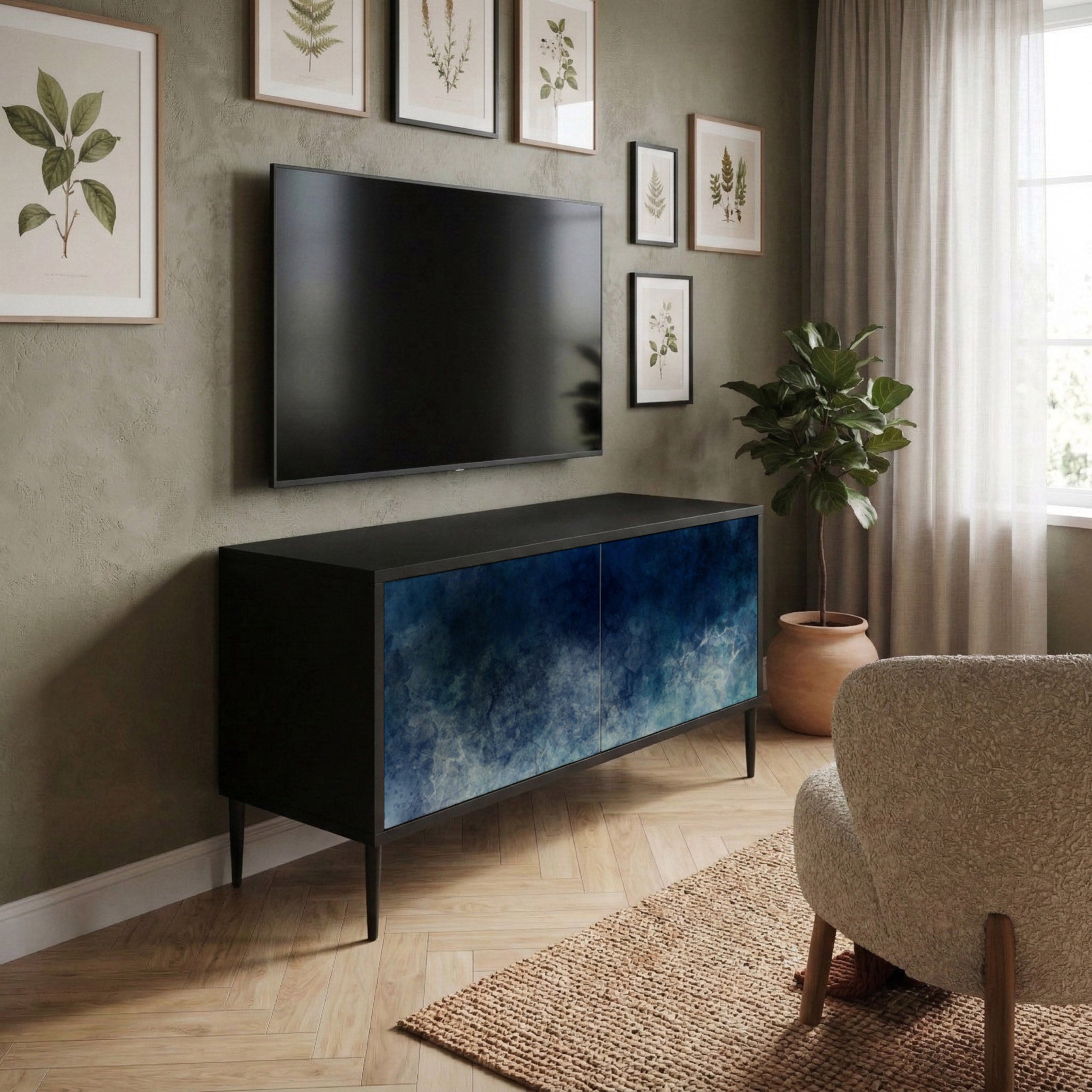 CELESTIAL FALL Compact 2-Door TV Cabinet