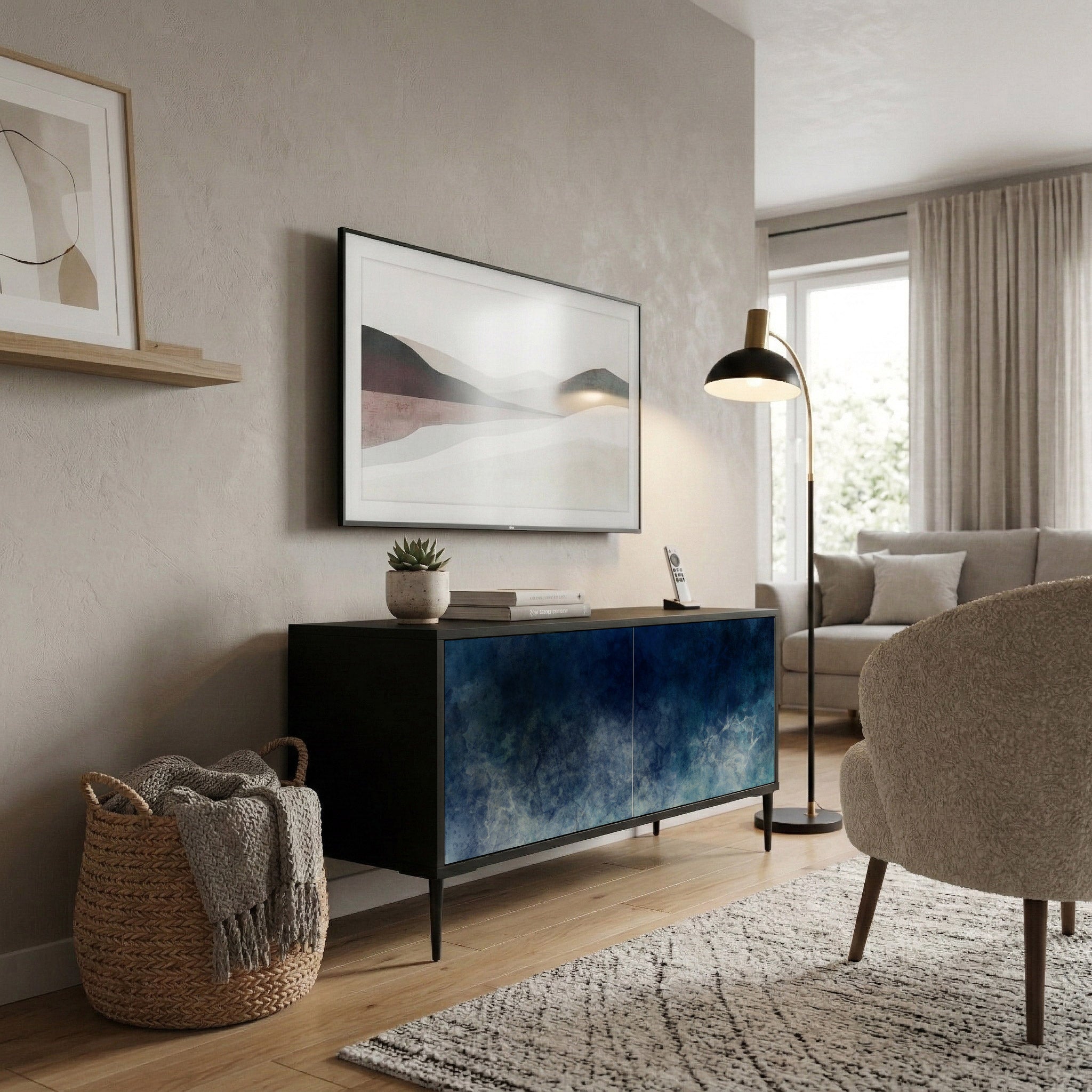 CELESTIAL FALL Compact 2-Door TV Cabinet