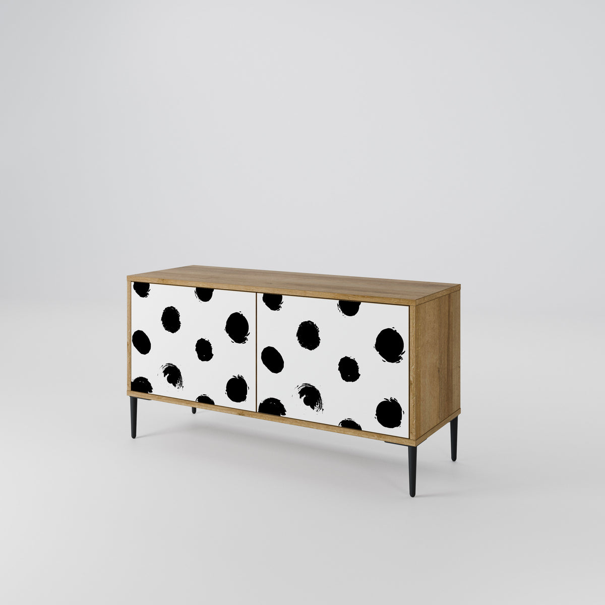 SLIPPING MINUTES Compact 2-Door TV Cabinet