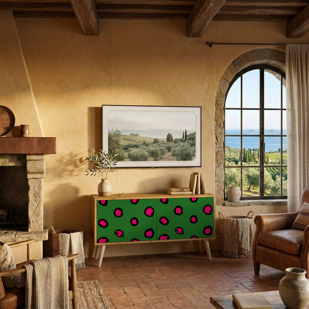 FUNKY SPOTS Móvel de TV Compacto de 2 Portas