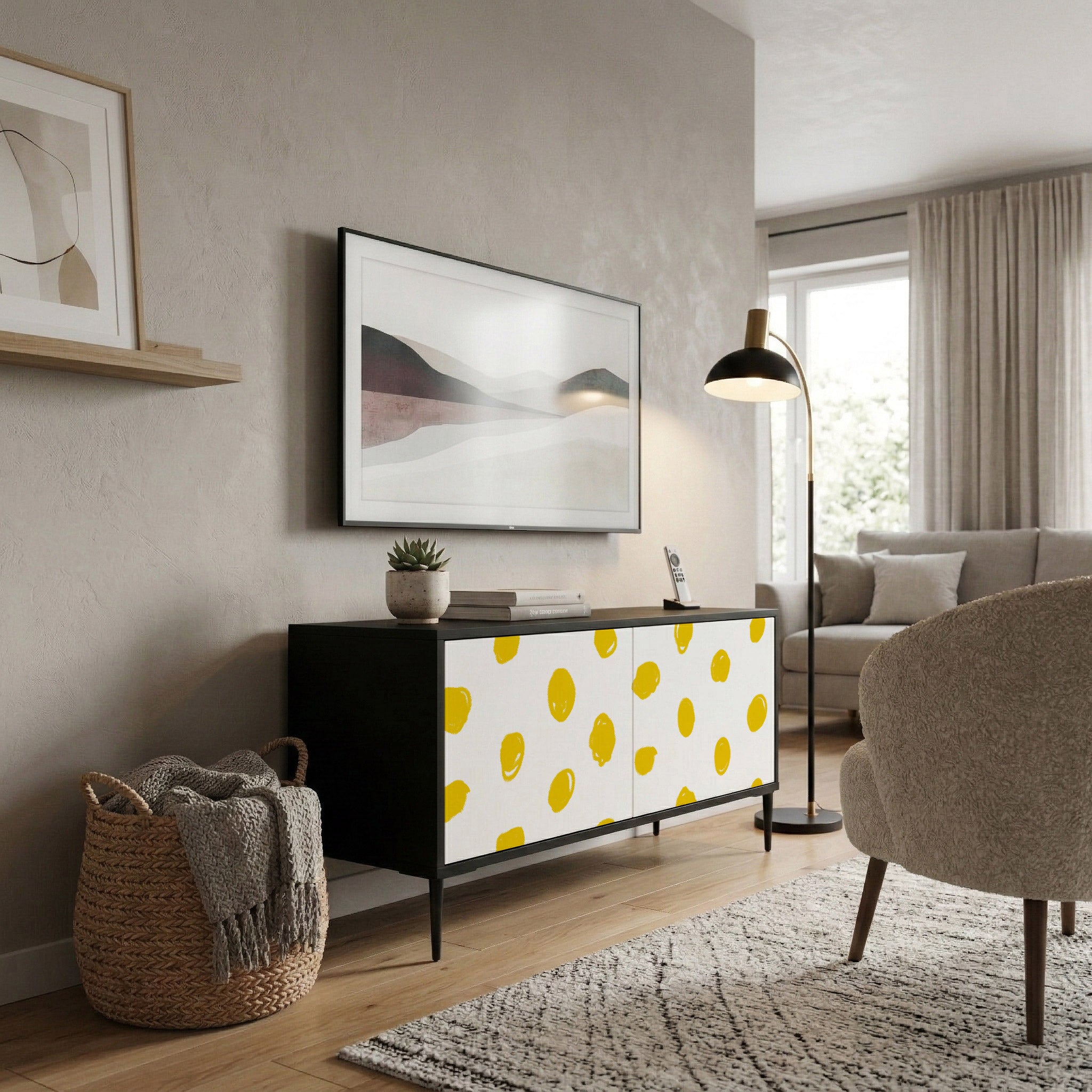 RADIANT REVERIE Compact 2-Door TV Cabinet