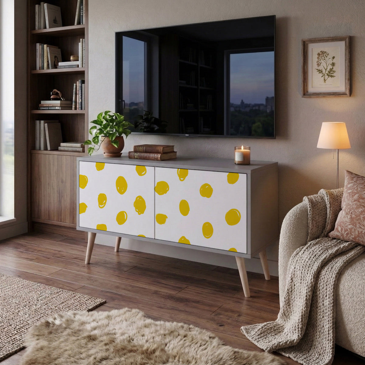 RADIANT REVERIE Compact 2-Door TV Cabinet