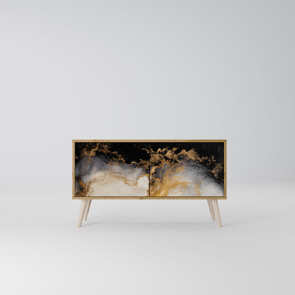 MARBLE OF TOMMORROW Compact 2-Door TV Cabinet