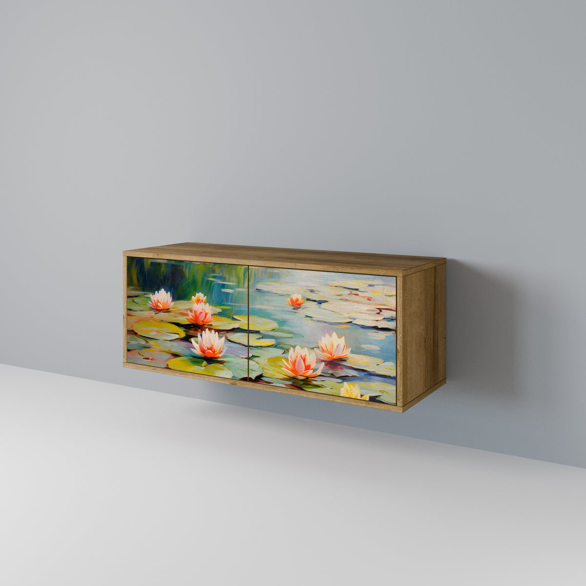 BLOOMING WATERS Móvel de TV Compacto de 2 Portas