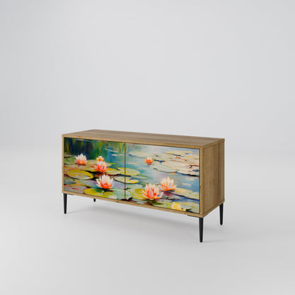 BLOOMING WATERS Móvel de TV Compacto de 2 Portas