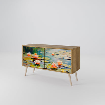 BLOOMING WATERS Móvel de TV Compacto de 2 Portas