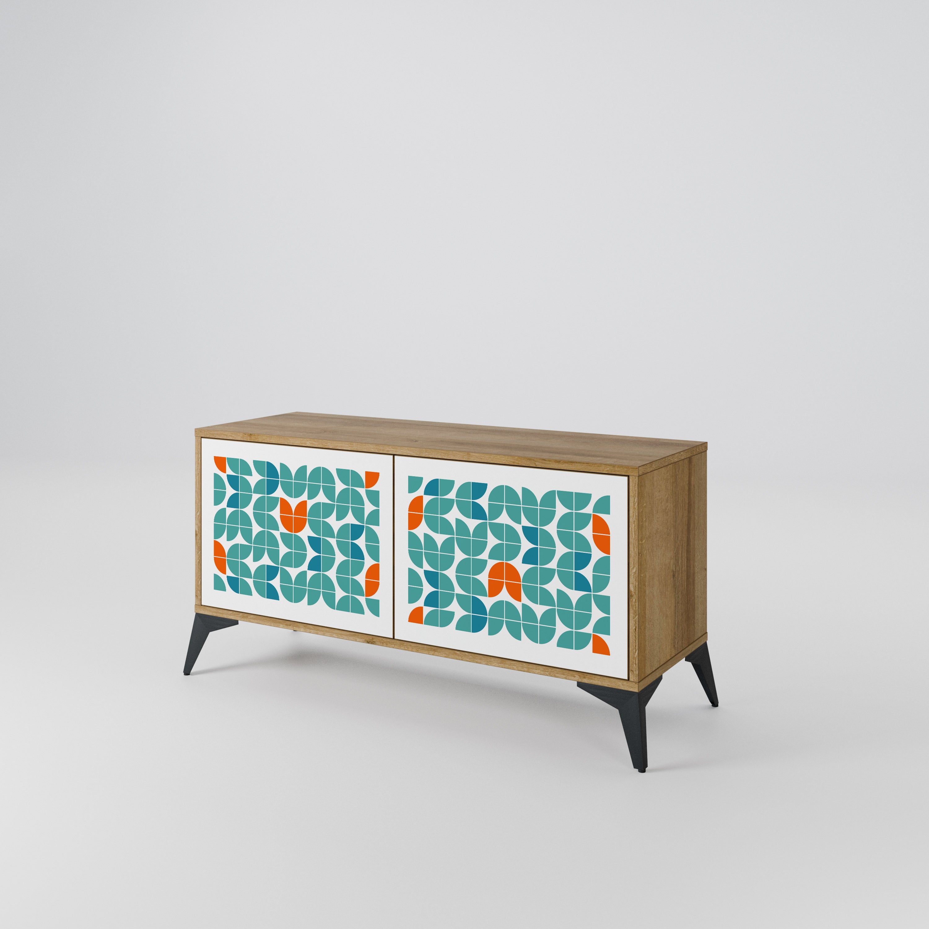 BE THE CHANGE Móvel de TV Compacto de 2 Portas