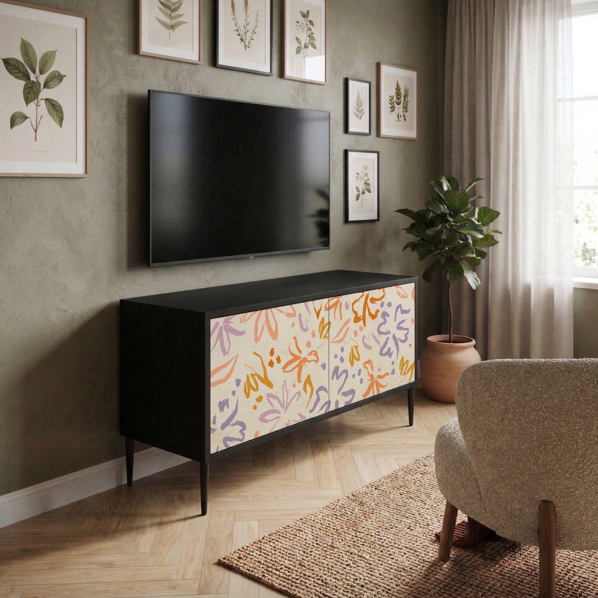 SPRING WHIMSY Móvel de TV Compacto de 2 Portas