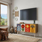 SCANDIC FLOWERET Compact 2-Door TV Cabinet