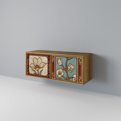 TIMELESS FLORA Móvel de TV Compacto de 2 Portas